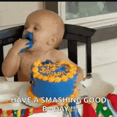 Blue Eat GIF