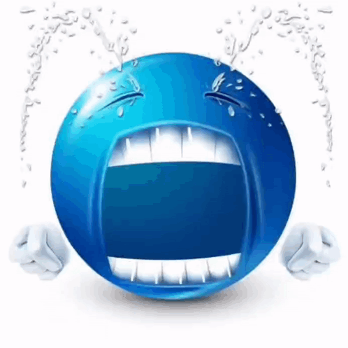 Blue Emoji Sad To Happy GIF