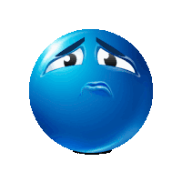 Blue Emoji Sticker