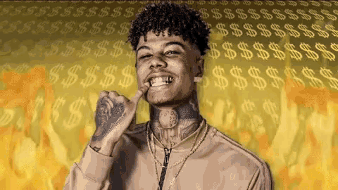 Blue Face Fire GIF