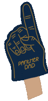 Blue Gold Sticker