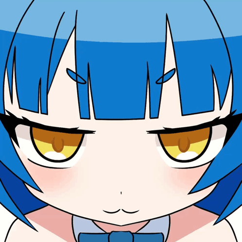 Blue Haired Girl Blue Hair Girl GIF