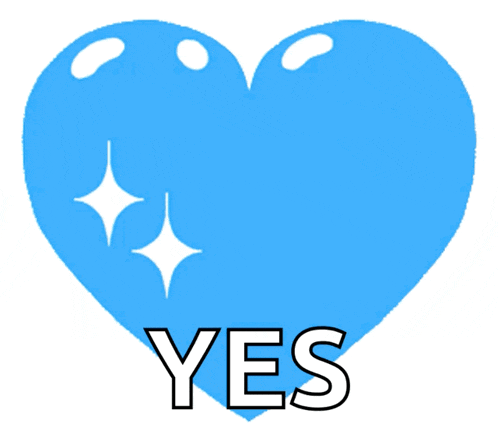 Blue Hearts GIF