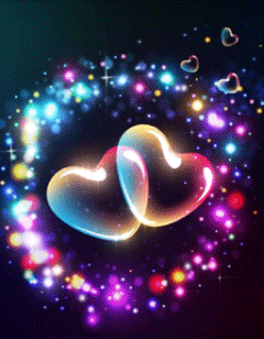 Blue Hearts GIF