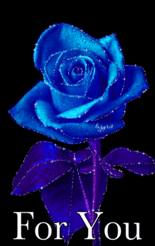 Blue Rose For You GIF