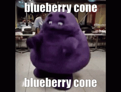 Blueberry Blueberry Cone GIF. This 498 x 378 animated GIF is part of our grimace mcdonalds collection. Created by BroadberryCone. View the original…