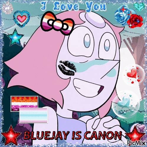 Bluejay Is Canon Steven Universe GIF. This 498 x 498 animated GIF is part of our pearl steven universe collection. Related themes include i love you…