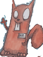 Bob Squirrel Sticker