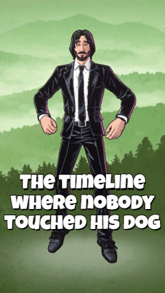 Bob'S Happy Dance John Wick GIF. This 240 x 426 animated GIF is part of our john wick dog collection. Related themes include fortnite, john wick. Created by…