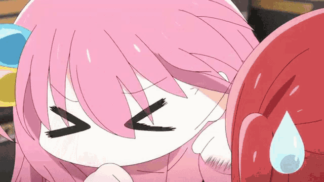 Bocchi The Rock Oomfie Shake Head GIF