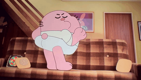 Body Roll Gumball GIF