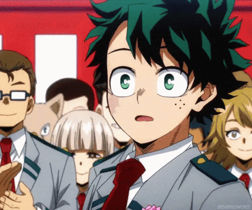 Boku No Hero My Hero Academia GIF. This 498 x 415 animated GIF is part of our my hero academia collection. Related themes include clapping, cute, deku…