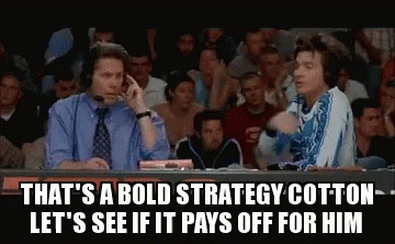 Bold Commentary GIF. This 360 x 222 animated GIF is part of our thats a bold strategy cotton collection. Related themes include lets go. Created by…