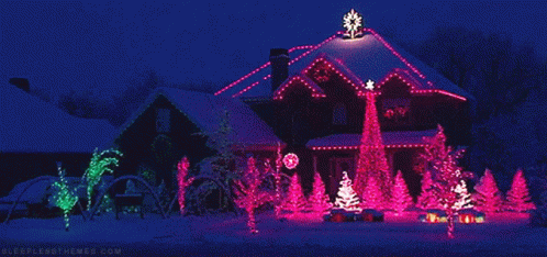 Boldog Karácsonyt Lights GIF