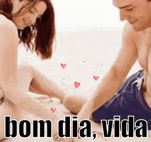 Bom Dia Vida, Bom Dia Amor / Casal Apaixonado / Beijo / GIF