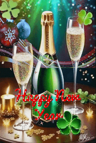 Bonne Année Happy New Year GIF