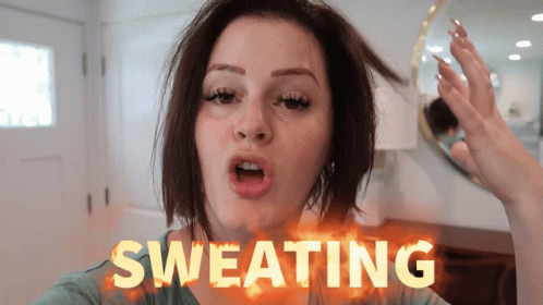 Bonnie Hoellein Sweating GIF