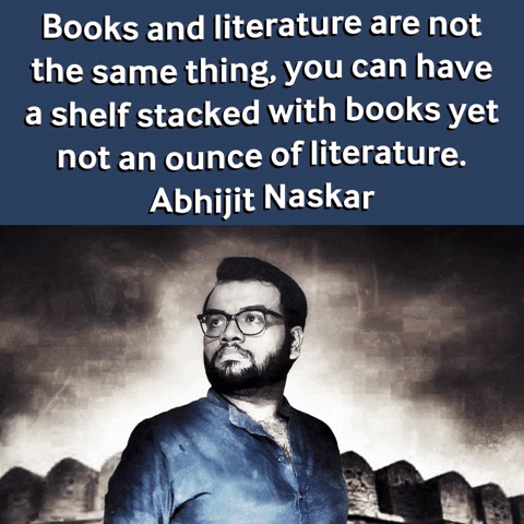 Books And Literature Are Not Same Abhijit Naskar GIF