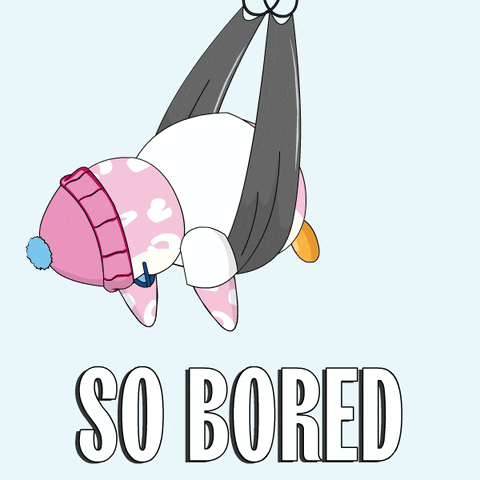 Bored Penguin GIF
