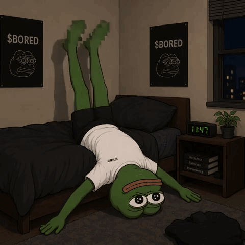Bored Pepe The Frog GIF