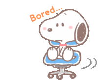 Bored Snoopy Sticker