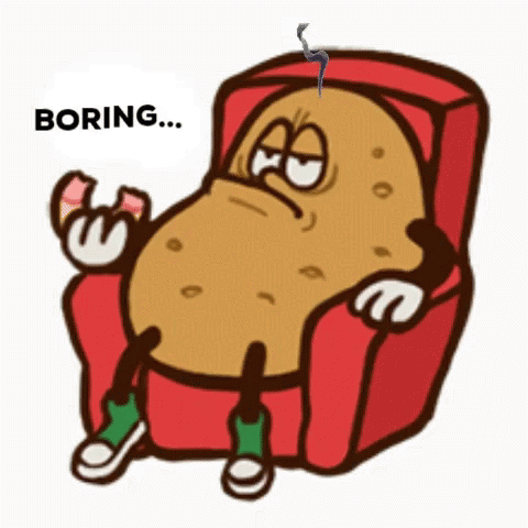 Boring Coach Potato GIF
