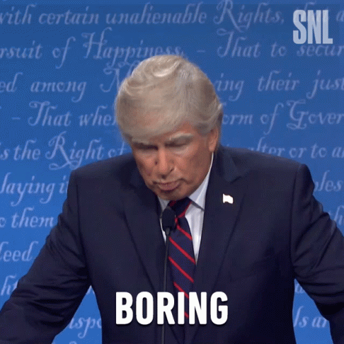 Boring Donald Trump GIF