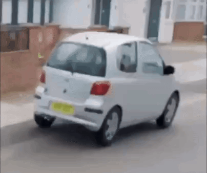 Bouncy Car Yay GIF