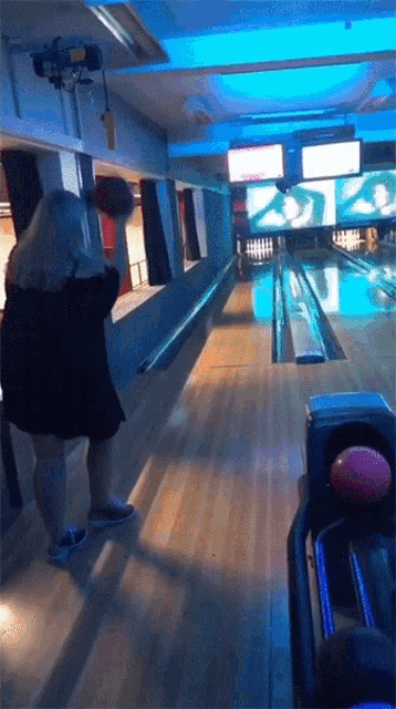 Bowling Fail Playing Bowling GIF