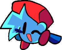 Boyfriend Fnf Kirby Sticker