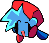 Boyfriend Fnf Kirby Sticker