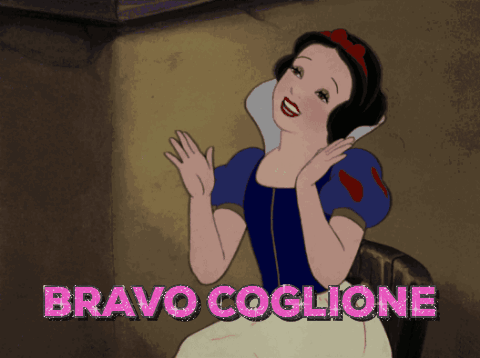 Bravo Coglione Biancaneve GIF