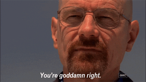 Breakingbang Heisenberg GIF. This 498 x 280 animated GIF is part of our heisenberg youre goddamn right collection. Created by kentodkun. View the original…