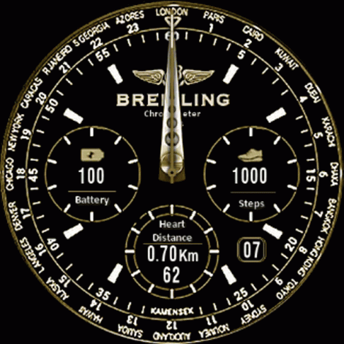 Breitling Watch Face GIF