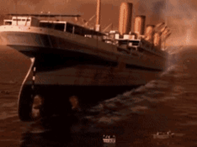 Britannic Sinking GIF