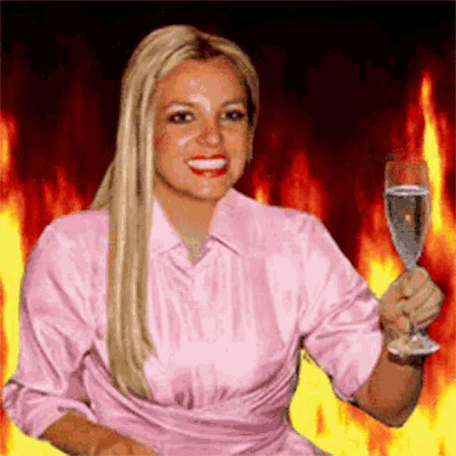 Britney Spears Cheers GIF