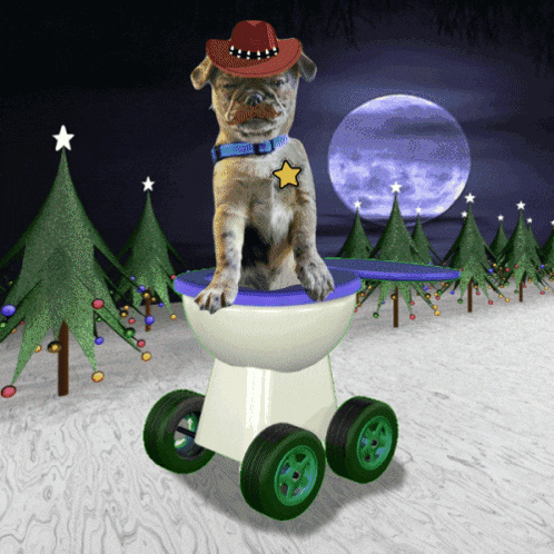 Brodie Dog On Toilet GIF