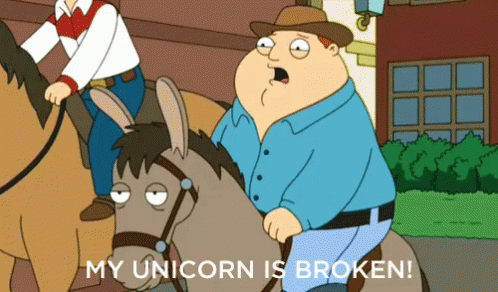 Broken Unicorn - American Dad GIF