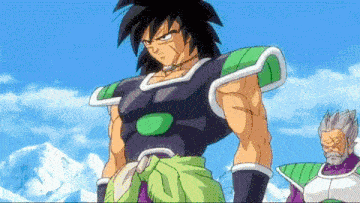 Broly Ikari Vs Goku E Vegeta Blue GIF