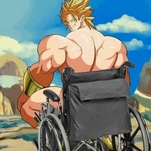 Broly Wheel Chair Meme