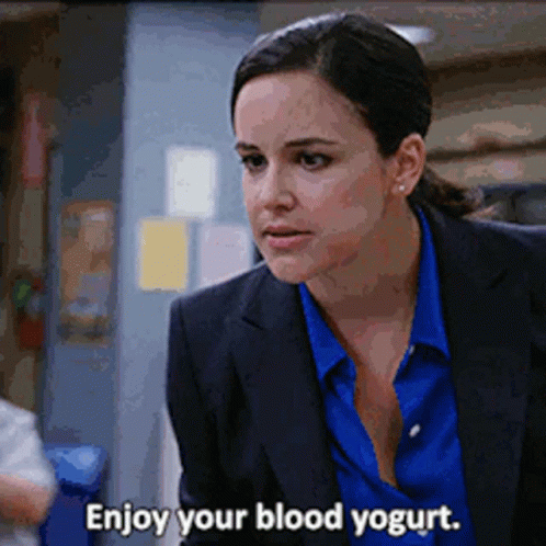 Brooklyn Nine Nine Amy Santiago GIF. This 498 x 498 animated GIF is part of our just bleed collection. Related themes include yogurt. Created by…