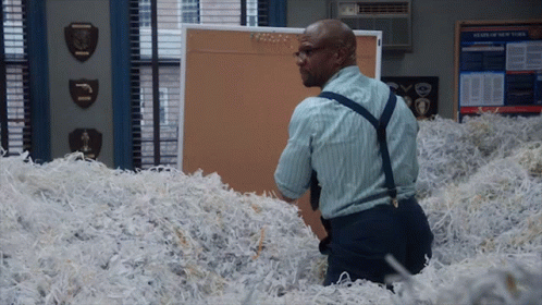 Brooklyn99 Papers GIF