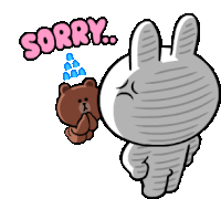 Brown And Cony Brown Sticker