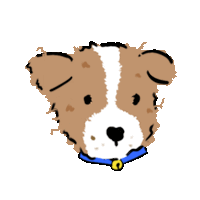 Brown White Sticker