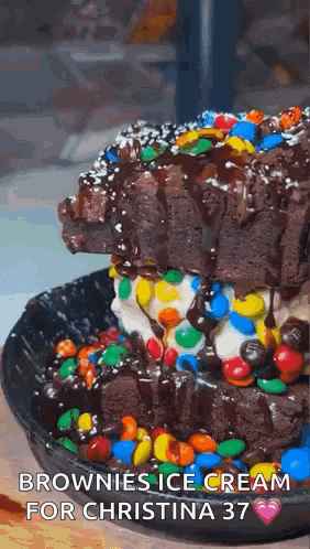 Brownie Sandwich Dessert GIF