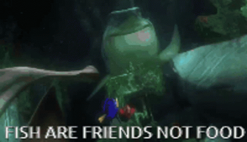 Bruce Chum GIF. This 498 x 287 animated GIF is part of our fish are friends not food collection. Created by NONOGAMESTER. View the original animation, share…