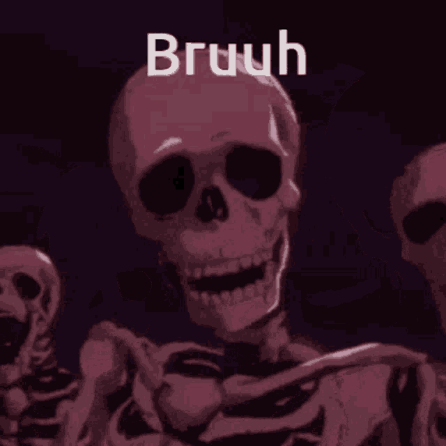 Bruh Skull Skeleton Berserk GIF
