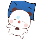 Bubu Dudu Love Bubu Sleeping Sticker