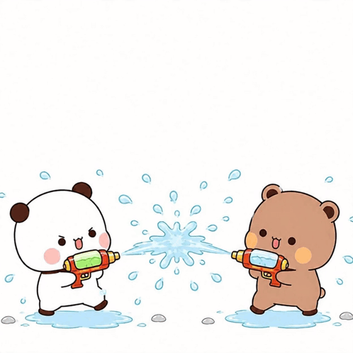 Bubu Dudu Water Gun Fight GIF. This 498 x 498 animated GIF is part of our fighting collection. Created by Bubuyier12fan. View the original animation, share…