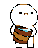 Bucket Standing Sticker